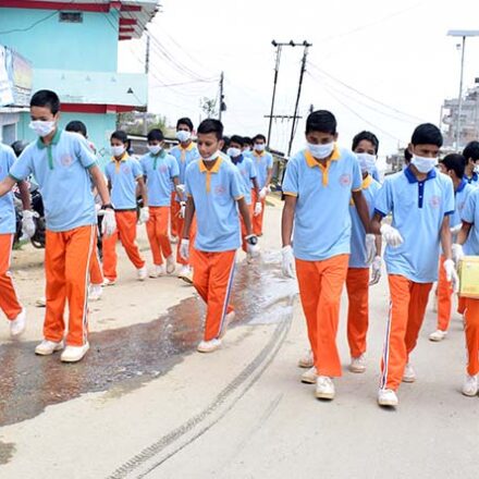 Students Cleaning Bazar
